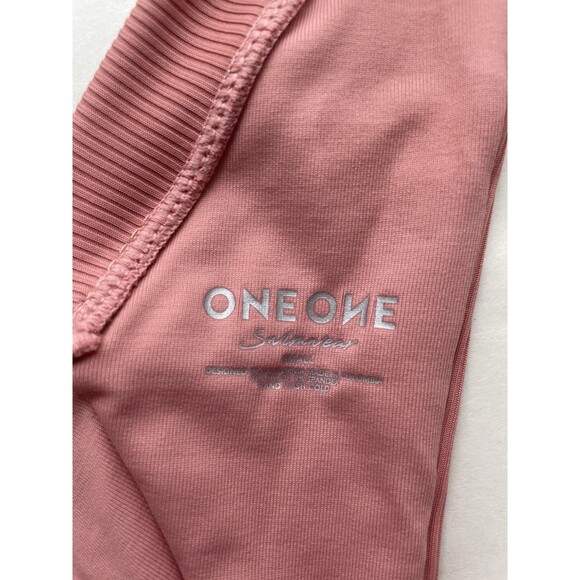 Oneone Jesse Thong Bikini Swim Bottom Womens Size S Mauve Ribbed NWT Beach - Picture 3 of 4